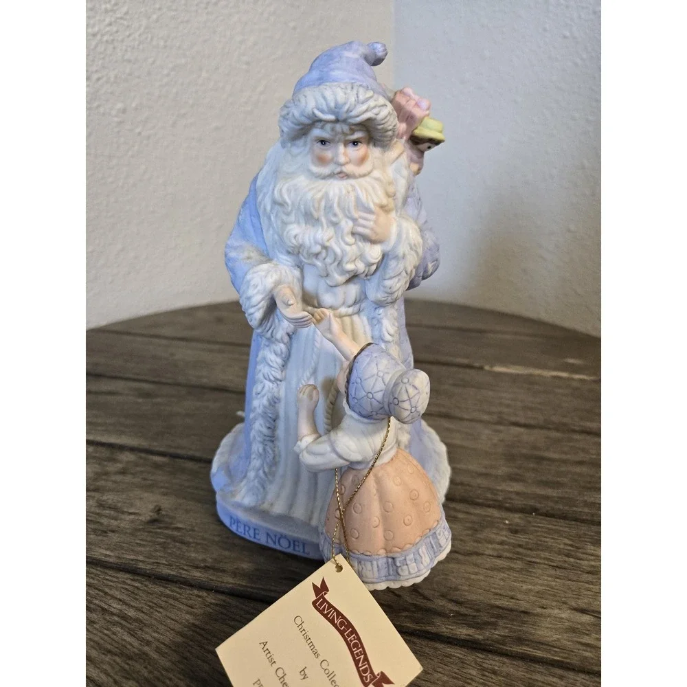 Enesco Limited Edition Pere Noel Christmas Santa Musical Figurine 1988 WORKS